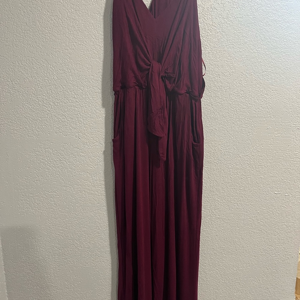 Burgundy romper